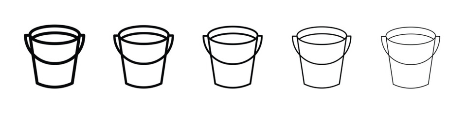 Bucket icon vector, Symbol, logo illustrations