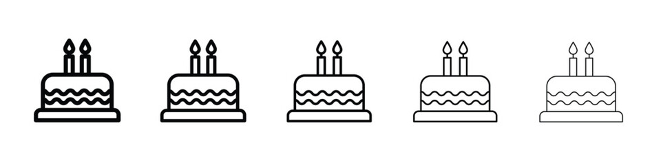 Cake icon vector, Symbol, logo illustrations
