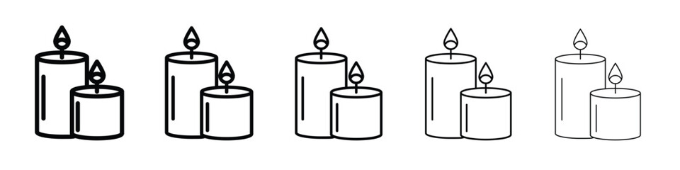 Candle icon vector, Symbol, logo illustrations