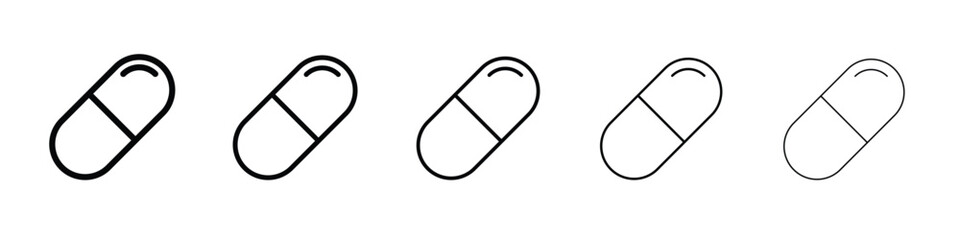 Capsule icon vector, Symbol, logo illustrations