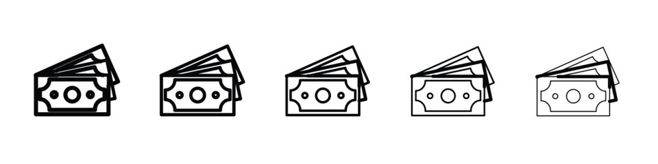 Cash icon vector, Symbol, logo illustrations