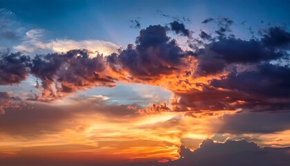 Fototapeta premium sunset cloudscape background