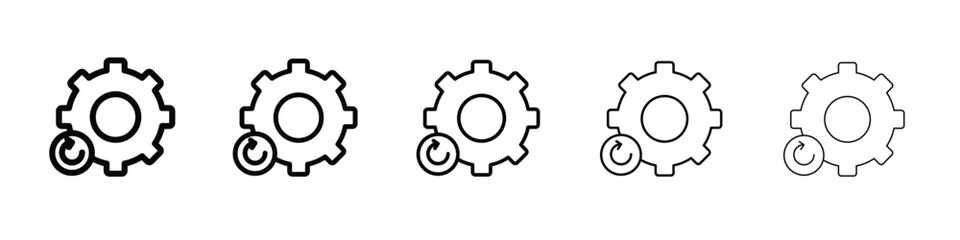 Continuous changes icon vector, Symbol, logo illustrations