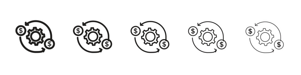 Costs optimization icon vector, Symbol, logo illustrations