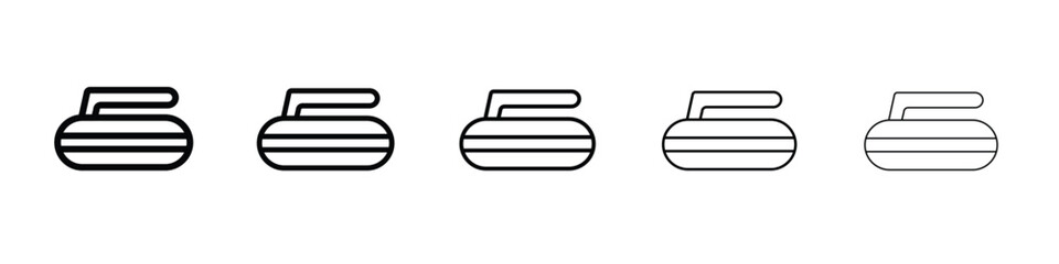 Curling stone icon vector, Symbol, logo illustrations