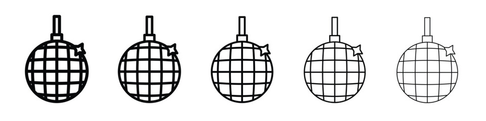 Disco ball icon vector, Symbol, logo illustrations