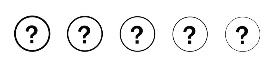 Doubts button icon vector, Symbol, logo illustrations