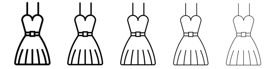 Dress icon vector, Symbol, logo illustrations