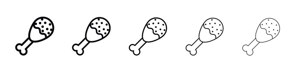 Drumstick bite icon vector, Symbol, logo illustrations