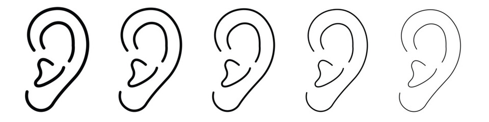 Ear icon vector, Symbol, logo illustrations