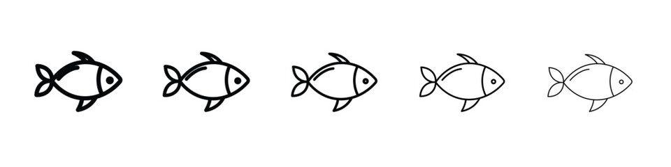 Fish icon vector, Symbol, logo illustrations