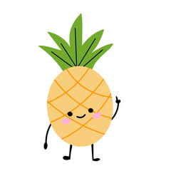 vector illustration pineapple character