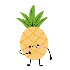 vector illustration pineapple character