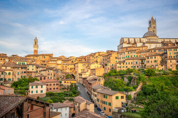 Beautiful city view of Siena, Tuscany, Italy
