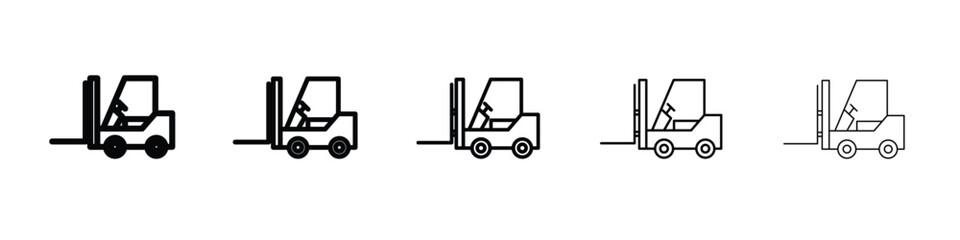 Forklift icon vector, Symbol, logo illustrations
