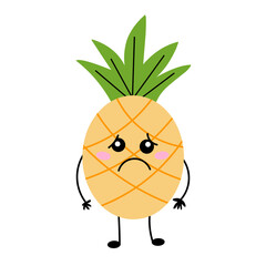 vector illustration pineapple character