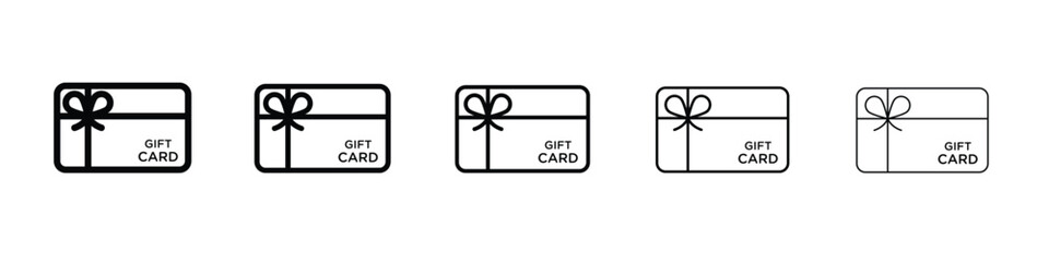 Gift card icon vector, Symbol, logo illustrations