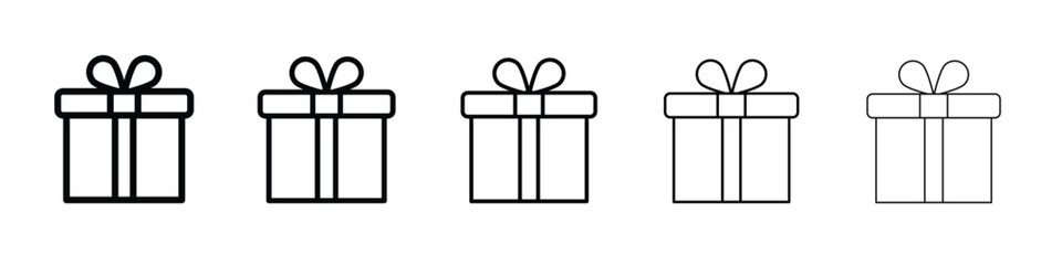 Gift boxes icon vector, Symbol, logo illustrations