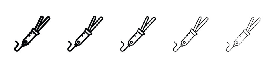 Hair curler icon vector, Symbol, logo illustrations