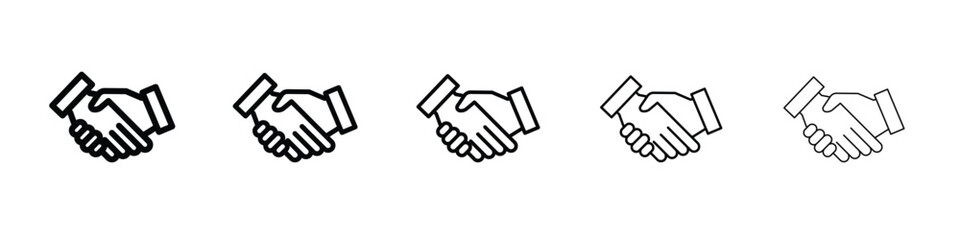 Handshake icon vector, Symbol, logo illustrations