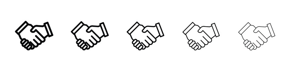 Handshake icon vector, Symbol, logo illustrations
