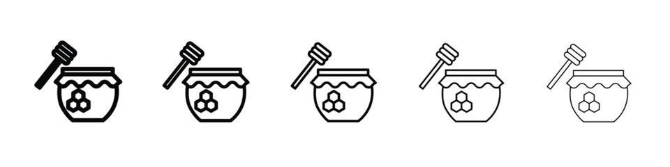 Honey jar icon vector, Symbol, logo illustrations