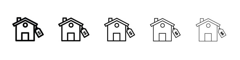 House for sale icon vector, Symbol, logo illustrations