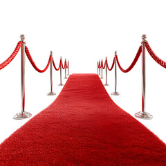 A red carpet isolated 