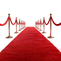 A red carpet isolated 