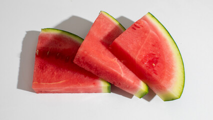 Sunlit watermelon slices evoke summer solstice joy, Sol Invictus glory, vibrant hydration,...