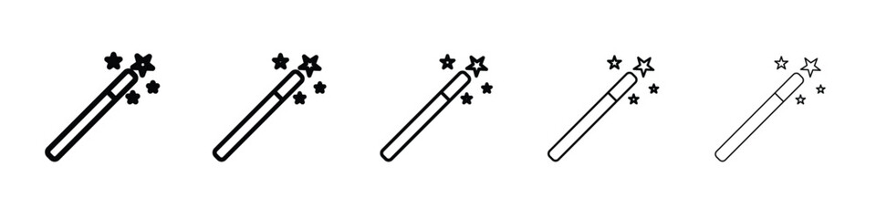 Magic wand icon vector, Symbol, logo illustrations