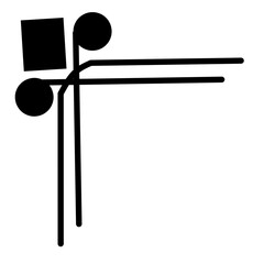 Chinese frame corner vector