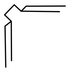 Chinese frame corner vector