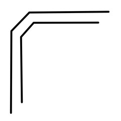 Chinese frame corner vector