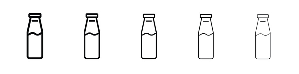 Milk bottle icon vector, Symbol, logo illustrations