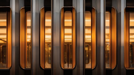 Subway Train Car Interior Doors