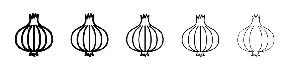 Onion icon vector, Symbol, logo illustrations