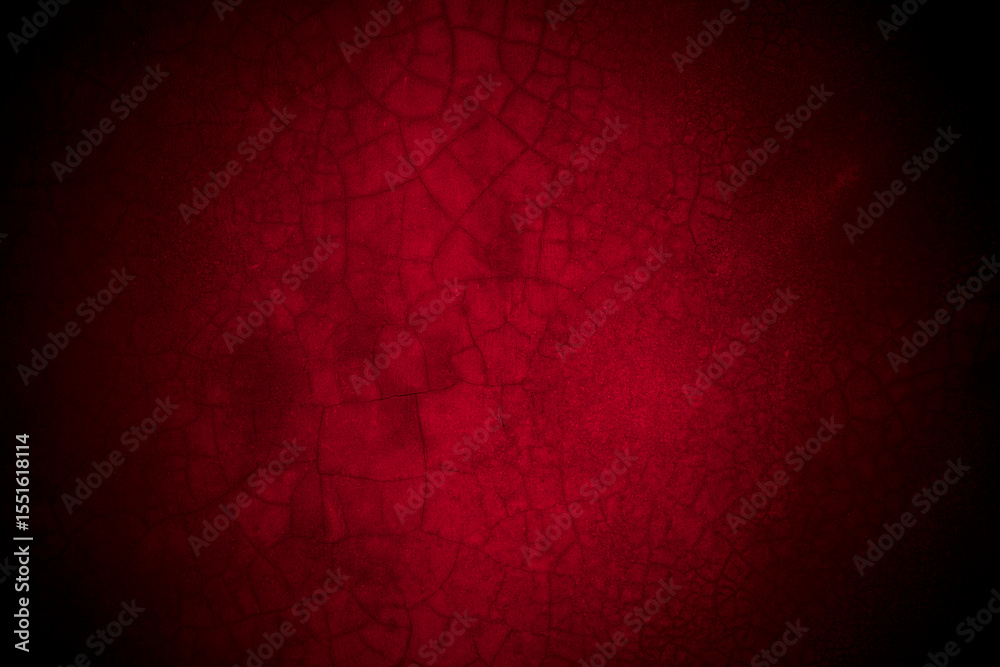 Poster Old wall texture cement black red  background abstract dark color design are light with white gradient background.