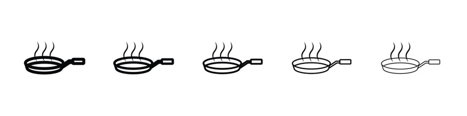 Pan frying icon vector, Symbol, logo illustrations