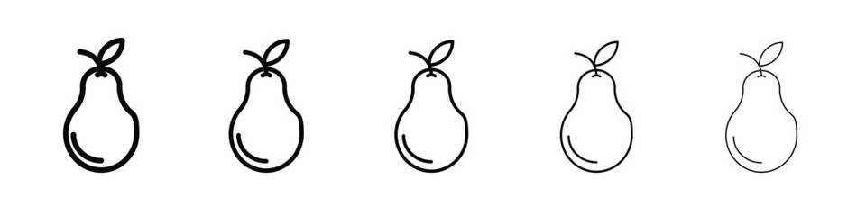 Pear icon vector, Symbol, logo illustrations