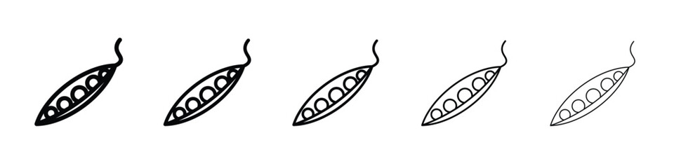 Peapod icon vector, Symbol, logo illustrations
