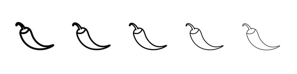 Pepper icon vector, Symbol, logo illustrations