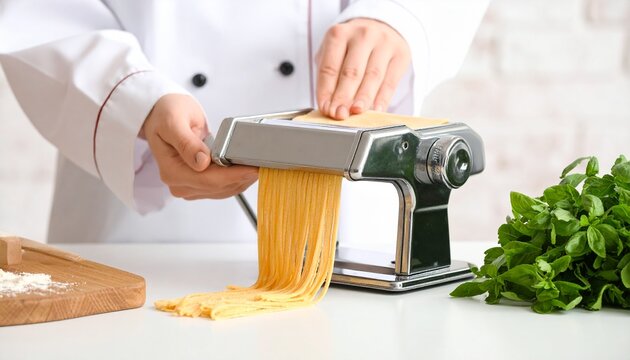 chef preparing pasta - Powered by Adobe
