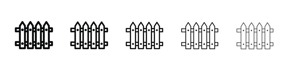 Plank fence icon vector, Symbol, logo illustrations