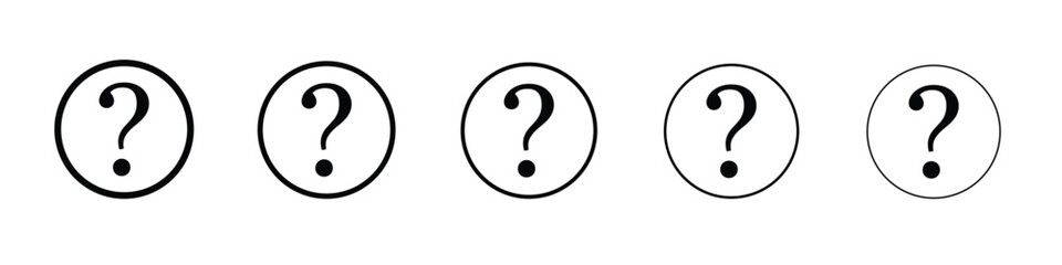 Question icon vector, Symbol, logo illustrations