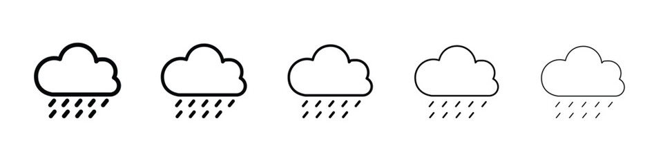 Rainy icon vector, Symbol, logo illustrations