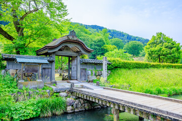 初夏の一乗谷朝倉氏遺跡　福井県福井市　Ichijodani Asakurashi Ruins in early...