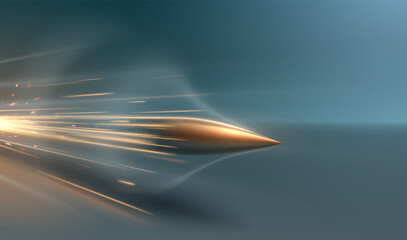 Bullet motion effect with sparks
