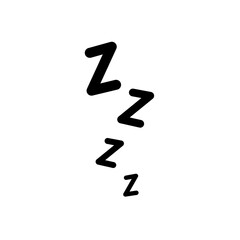 ZZZZ sleeping doodle icon 