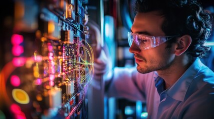 Scientist Programming Quantum Computer for Climate Research Development